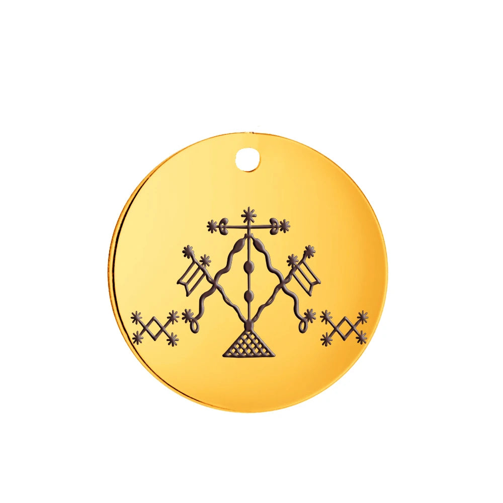 Voodoo Veve Pendant Collection | Stainless Steel Amulets of the Lwa for Protection, Love & Power