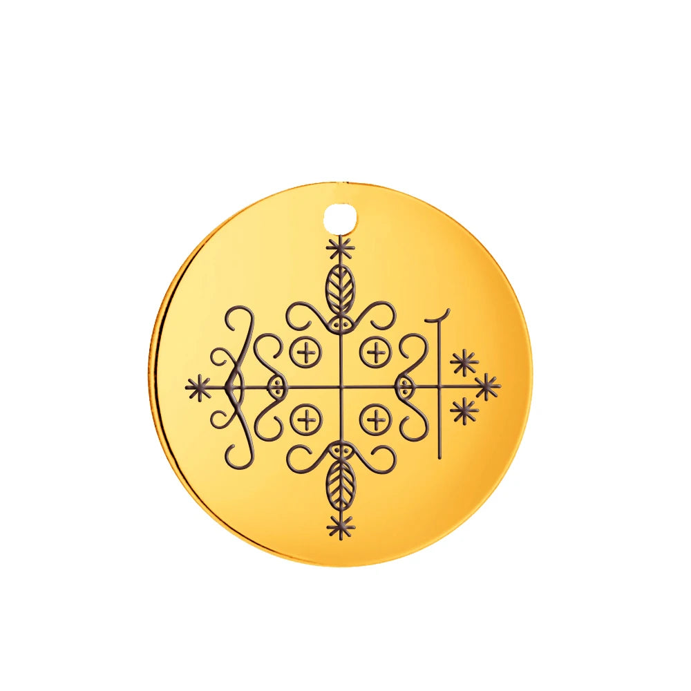 Voodoo Veve Pendant Collection | Stainless Steel Amulets of the Lwa for Protection, Love & Power