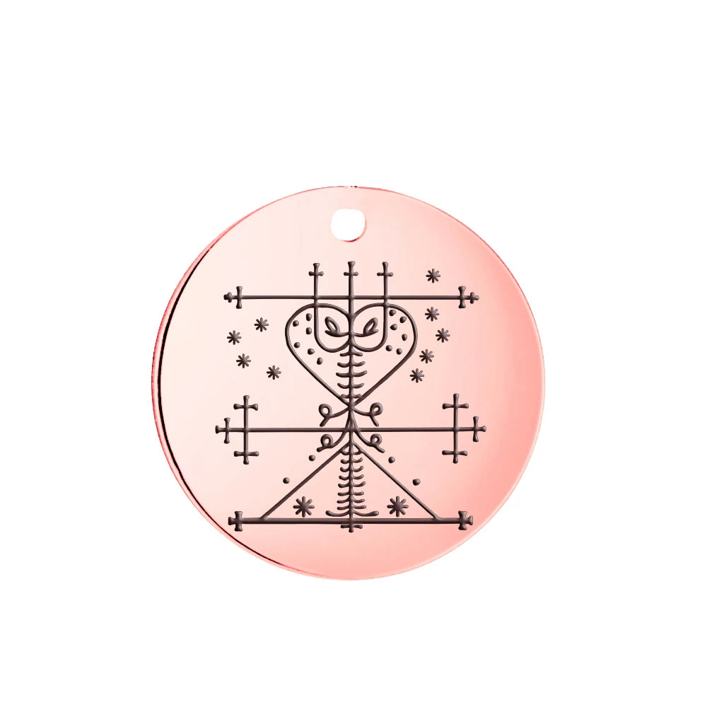 Voodoo Veve Pendant Collection | Stainless Steel Amulets of the Lwa for Protection, Love & Power