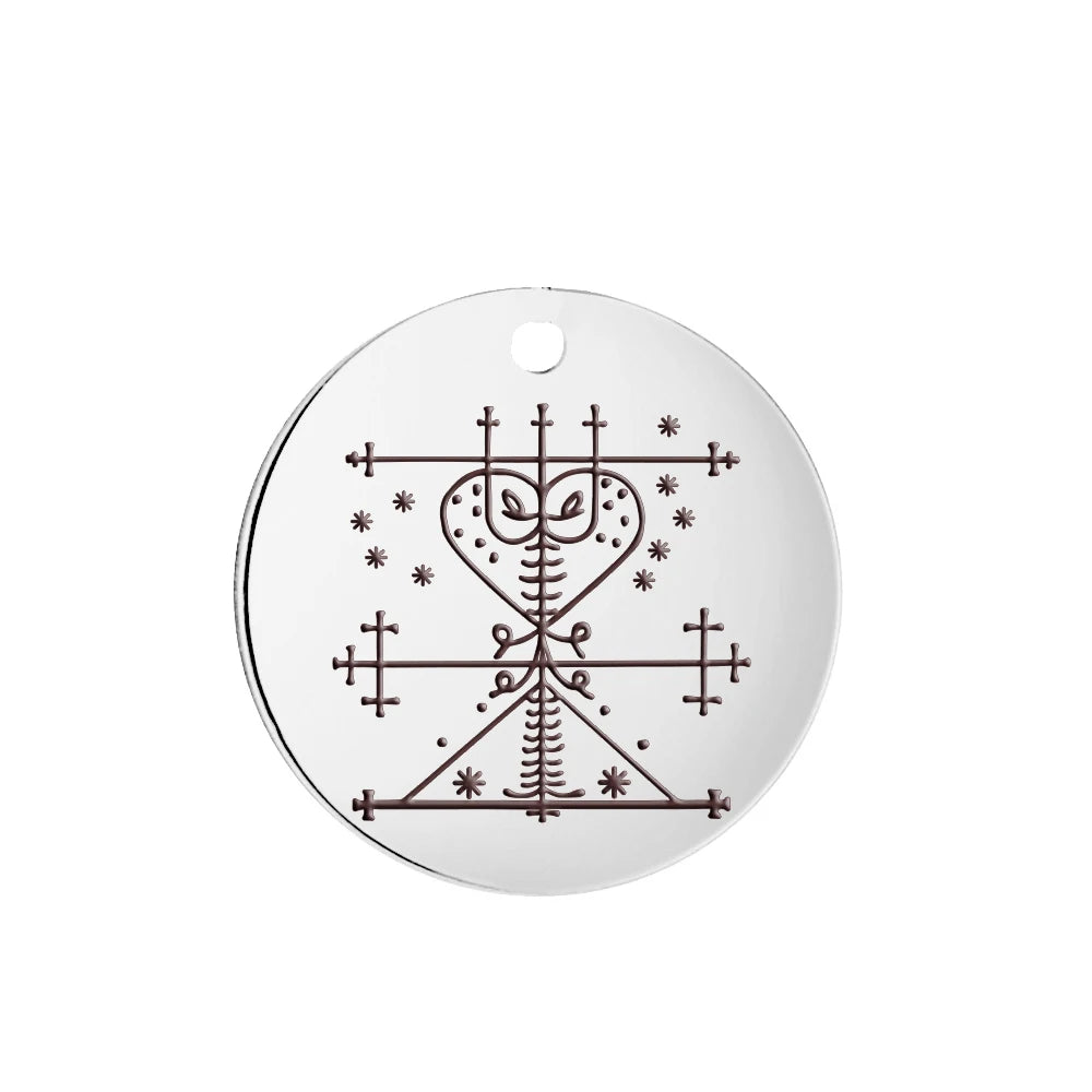 Voodoo Veve Pendant Collection | Stainless Steel Amulets of the Lwa for Protection, Love & Power