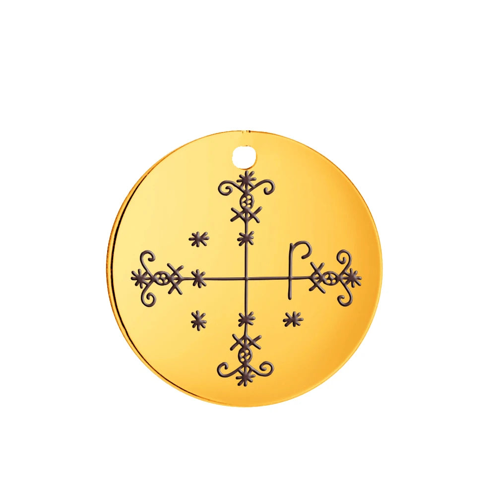 Voodoo Veve Pendant Collection | Stainless Steel Amulets of the Lwa for Protection, Love & Power