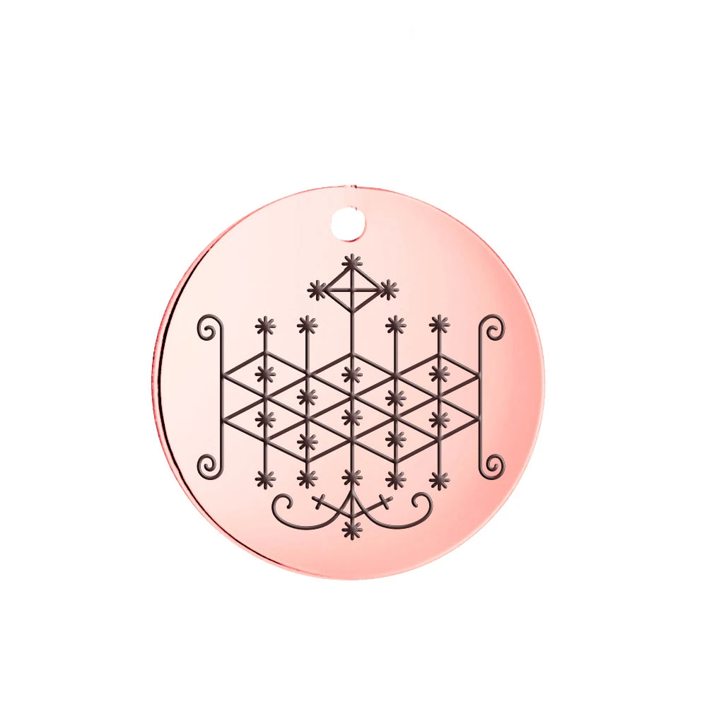 Voodoo Veve Pendant Collection | Stainless Steel Amulets of the Lwa for Protection, Love & Power