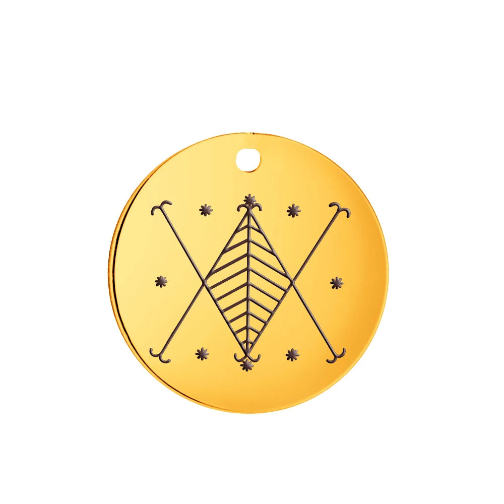 Voodoo Veve Pendant Collection | Stainless Steel Amulets of the Lwa for Protection, Love & Power