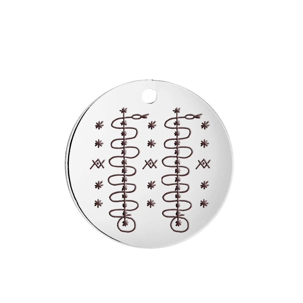 Voodoo Veve Pendant Collection | Stainless Steel Amulets of the Lwa for Protection, Love & Power