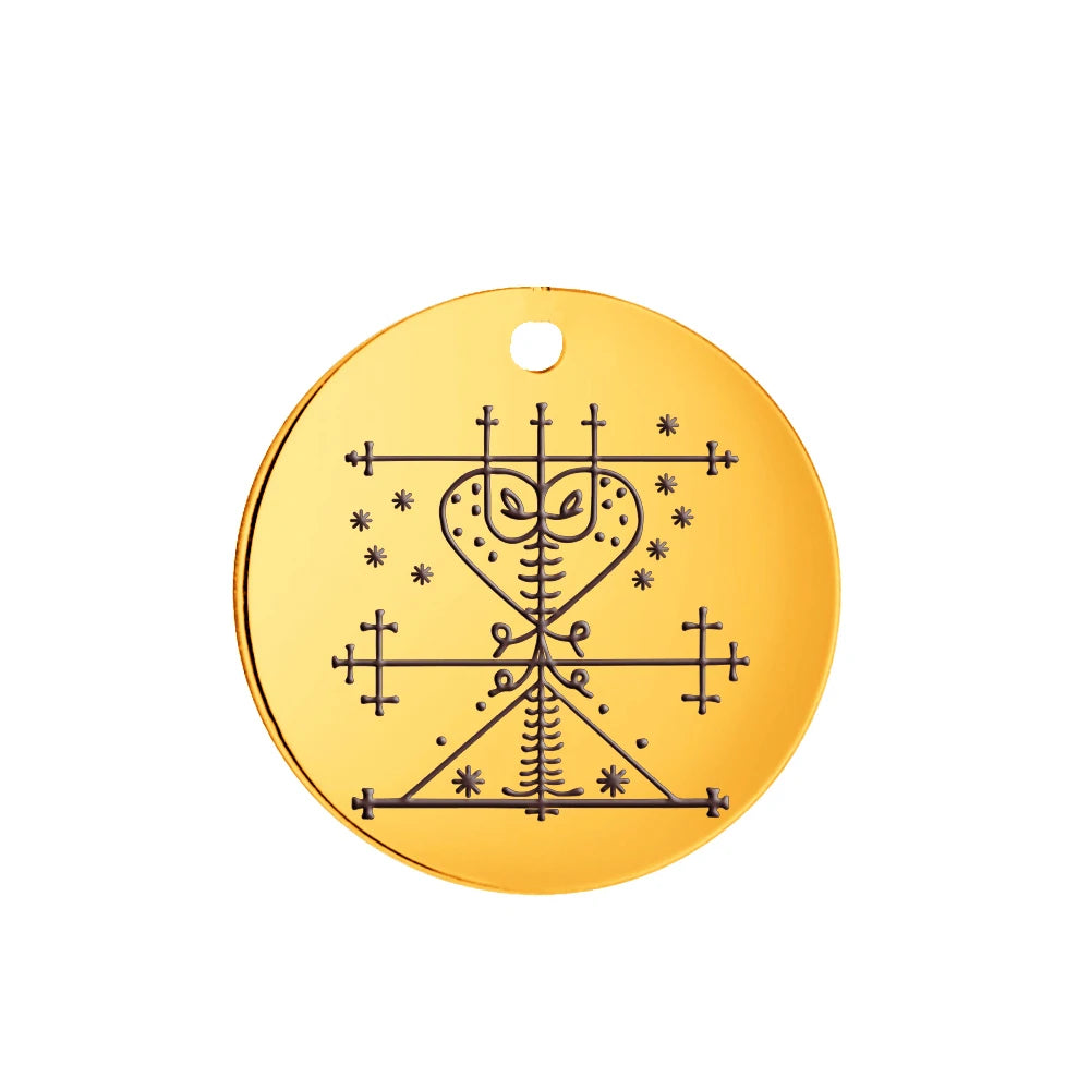 Voodoo Veve Pendant Collection | Stainless Steel Amulets of the Lwa for Protection, Love & Power