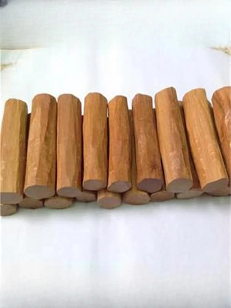 Sacred Sandalwood Segments – Natural Aromatherapy Logs for Car Charms, Meditation Beads & Energy Clearing