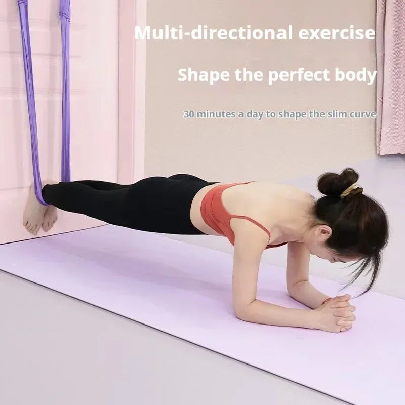 Aerial Yoga Hammock Set – Back & Leg Stretching Swing for Home Fitness