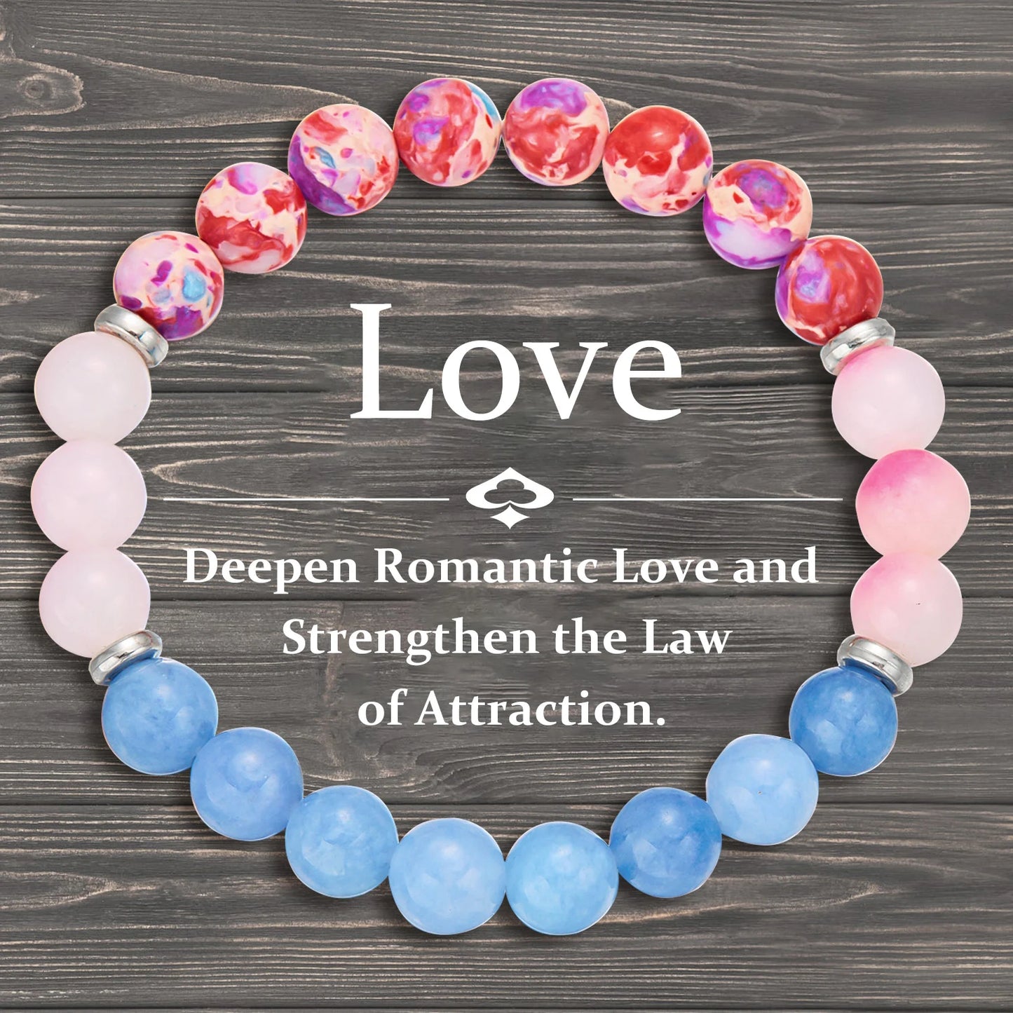 Sacred Intention Stone Bracelets – 7 Chakra Energy Alignment & Blessing Bands for Love, Protection, Luck & More