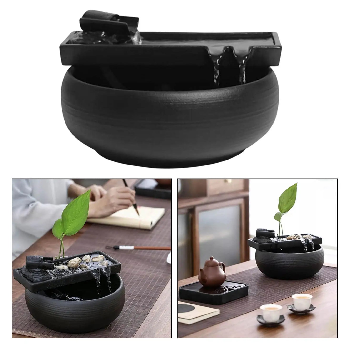 Tranquility Bowl – Minimalist Water Fountain for Zen Desks & Sacred Spaces