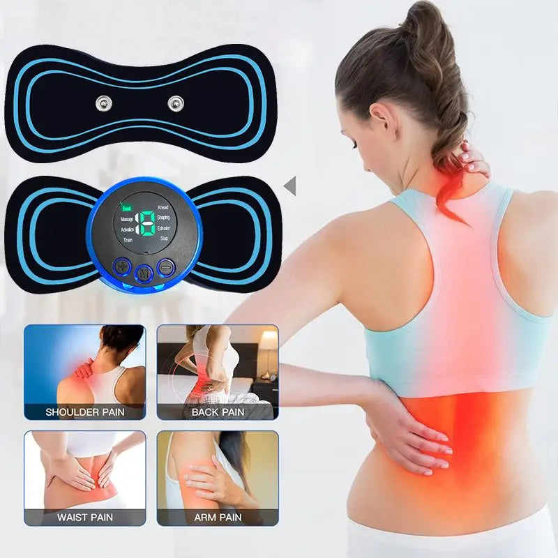 Mini Intelligent Neck & Shoulder Massager – Portable Wellness Patch with Adjustable Healing Modes