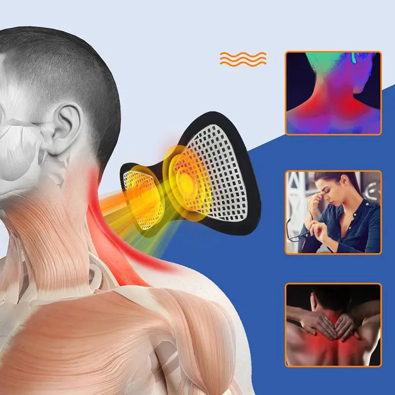 Mini Intelligent Neck & Shoulder Massager – Portable Wellness Patch with Adjustable Healing Modes