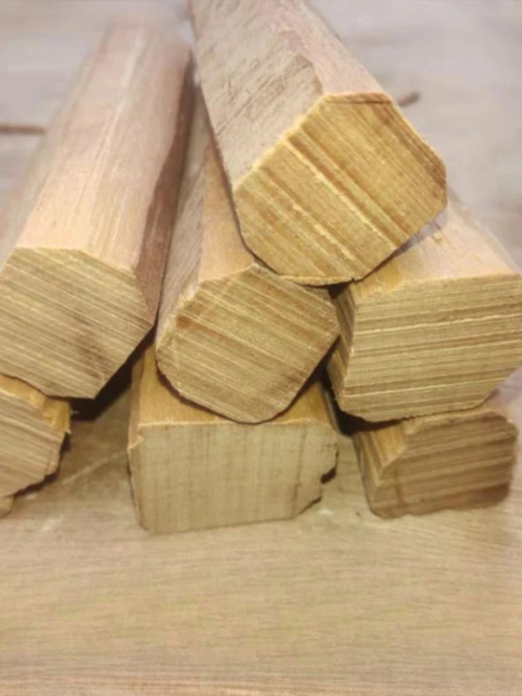 Sacred Sandalwood Segments – Natural Aromatherapy Logs for Car Charms, Meditation Beads & Energy Clearing
