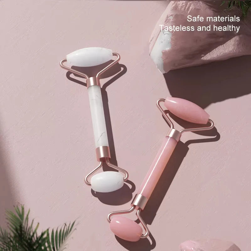 Resin Facial Roller & Gua Sha Set – Face, Neck & Eye Massager | Beauty Skincare Tool for Muscle Relaxation & Lymphatic Drainage