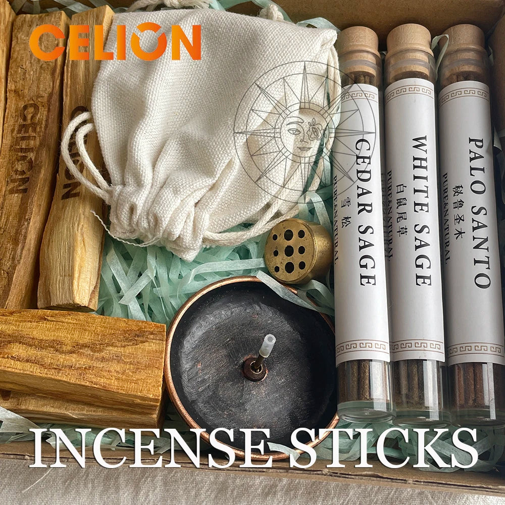 Palo Santo Smudging Set – Sacred Wood & Holder for Meditation, Cleansing, Yoga & Spiritual Healing