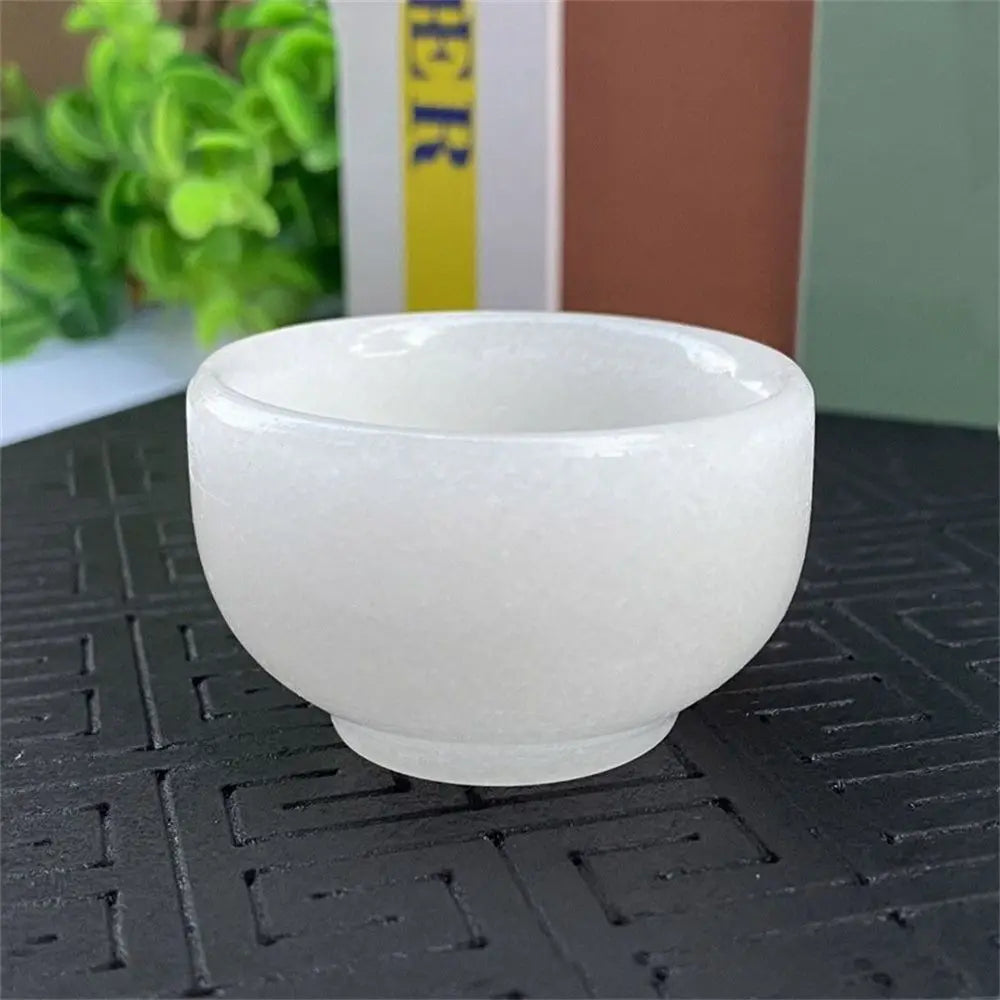 Sunlit Jade Bowls – Handcrafted Crystal Tableware for Spiritual & Reiki Rituals