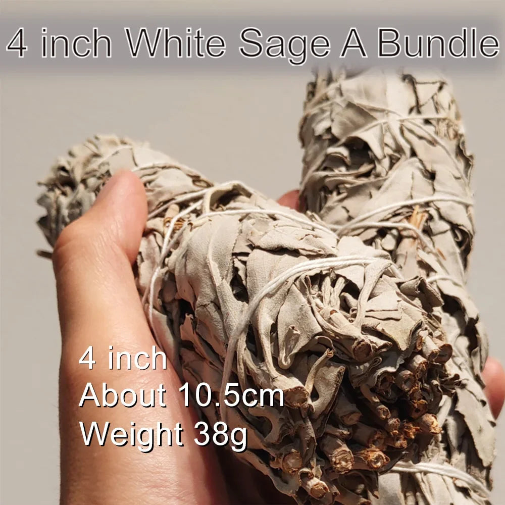 Sacred Smudge Wand & Ritual Candle Set – White Sage, Lavender, Blue Sage, Cedar, Deodar & Pine for Energy Cleansing & Blessing