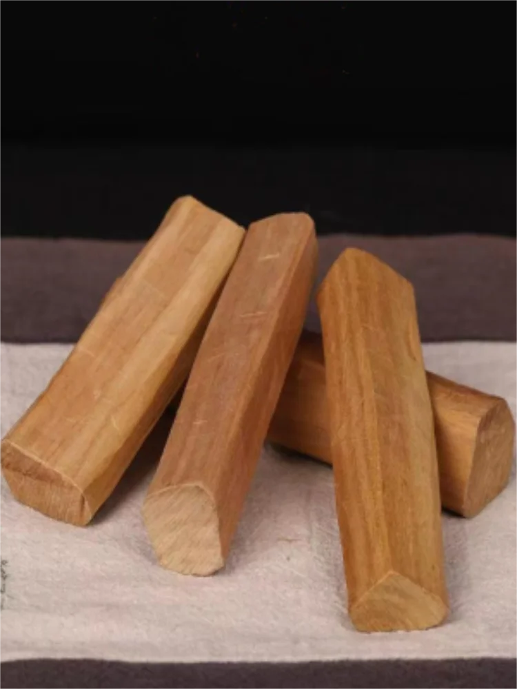 Sacred Sandalwood Segments – Natural Aromatherapy Logs for Car Charms, Meditation Beads & Energy Clearing