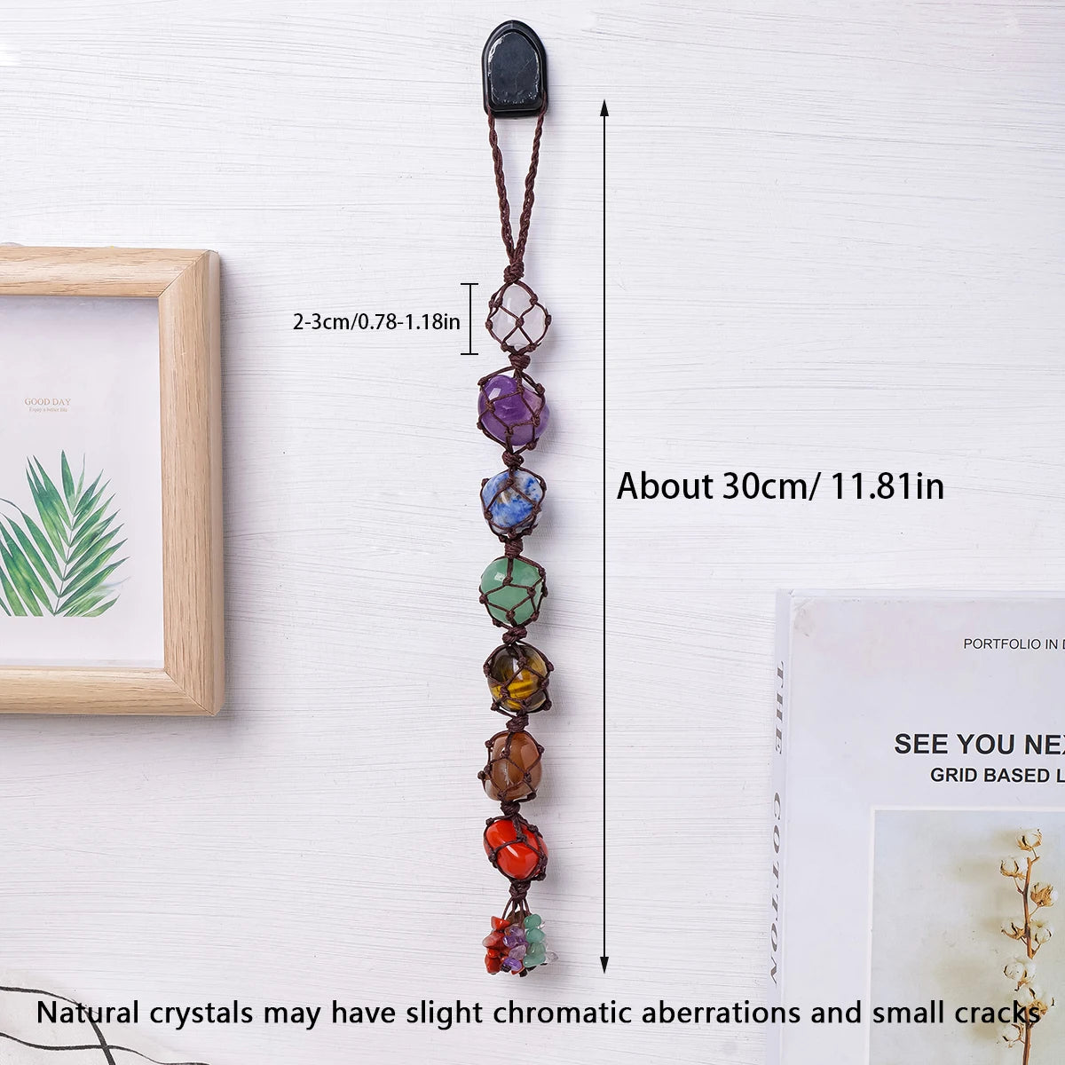 Align on the Go: Chakra Crystal Car PendantDrive with intention. Travel with energetic protection.