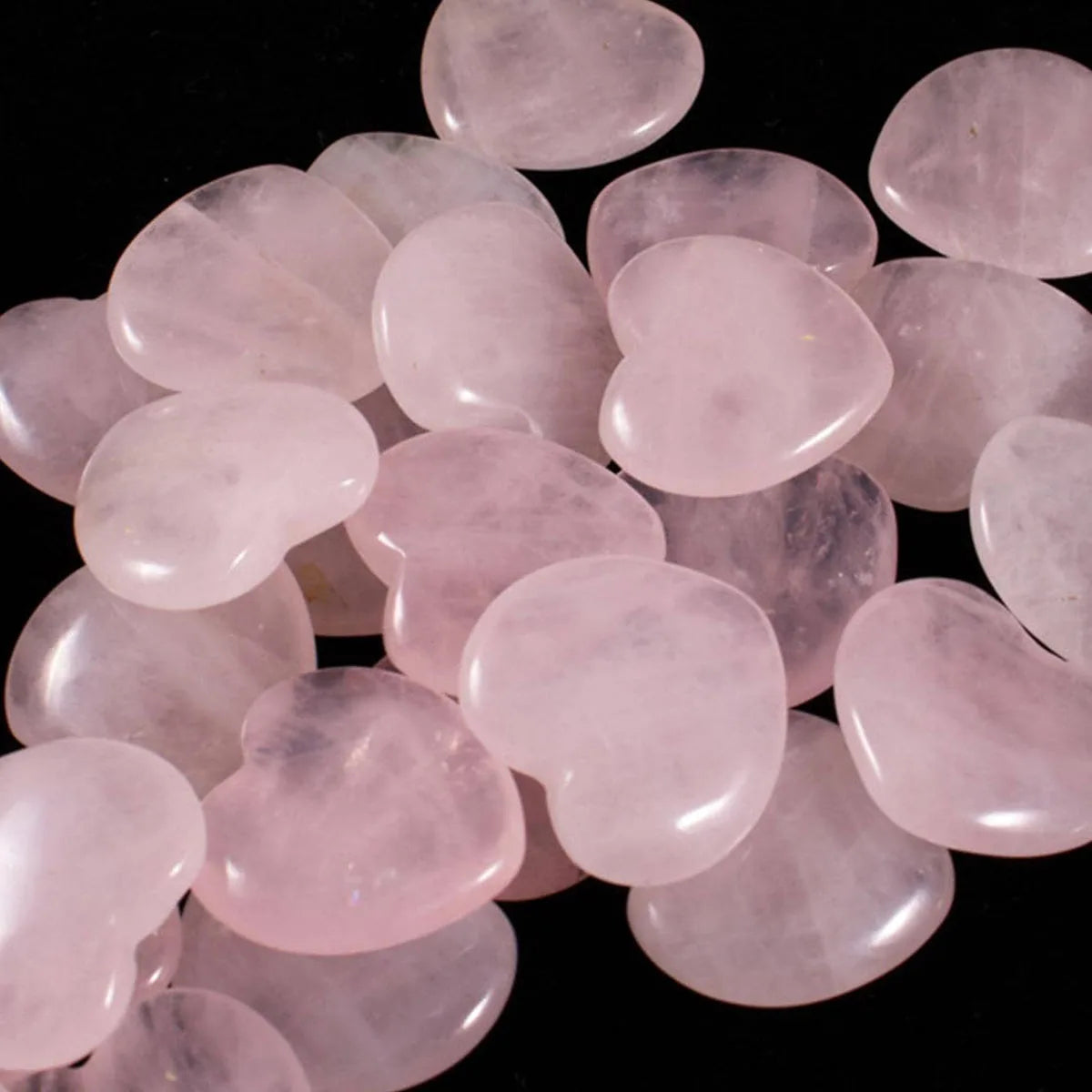 Radiant Hearts – 10-Piece Rose Quartz Gemstone Set