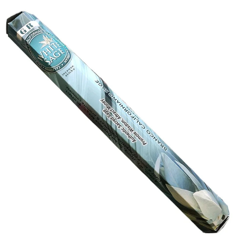 20 Sticks Handmade Indian Incense – White Sage, Sandalwood, Lavender, Yoga & Meditation Scents