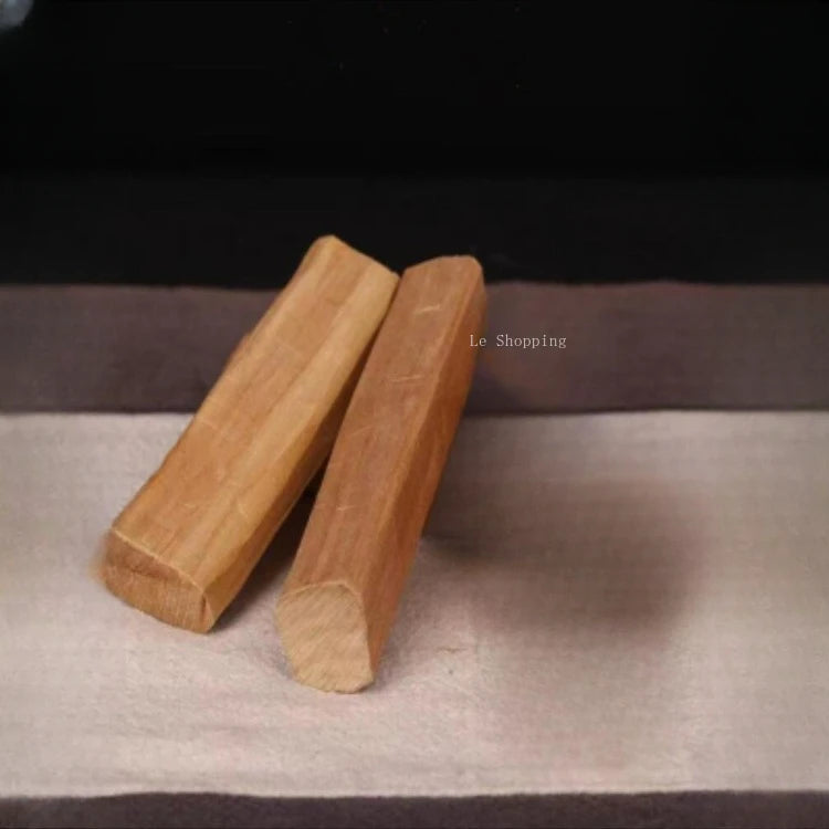 Sacred Sandalwood Segments – Natural Aromatherapy Logs for Car Charms, Meditation Beads & Energy Clearing