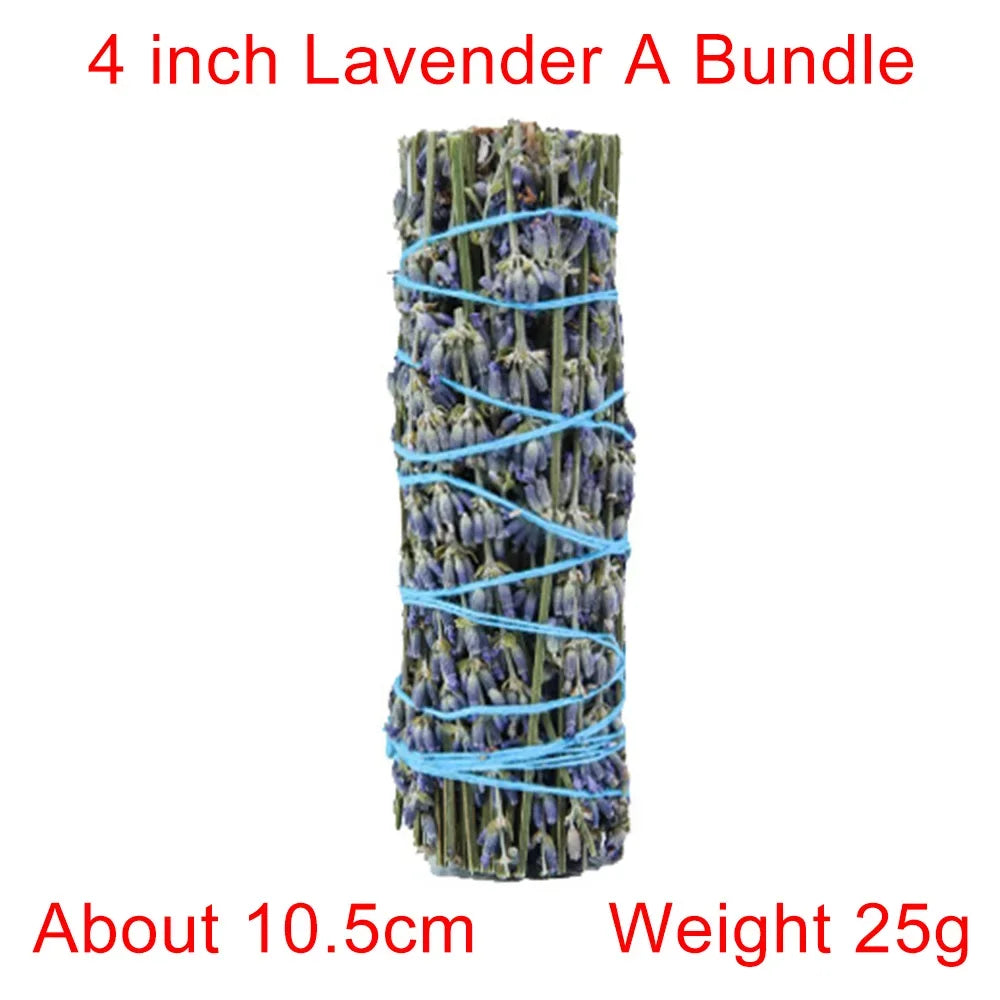 Sacred Smudge Wand & Ritual Candle Set – White Sage, Lavender, Blue Sage, Cedar, Deodar & Pine for Energy Cleansing & Blessing