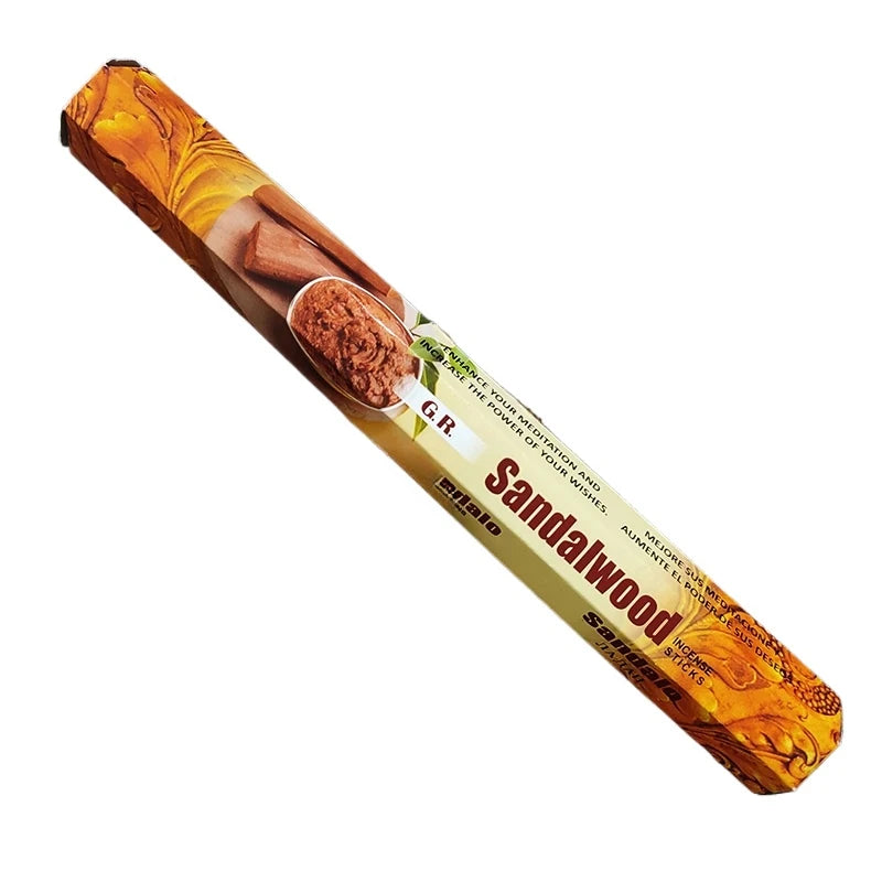20 Sticks Handmade Indian Incense – White Sage, Sandalwood, Lavender, Yoga & Meditation Scents