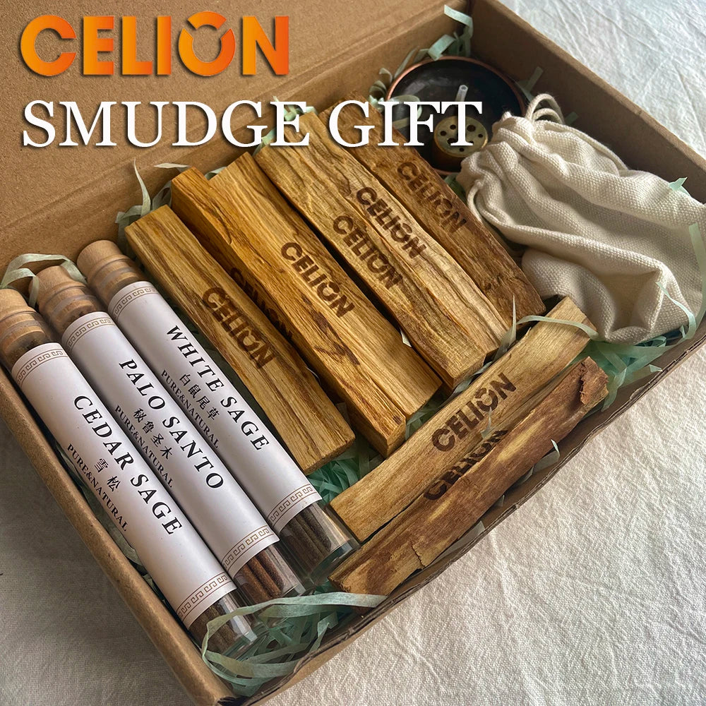 Palo Santo Smudging Set – Sacred Wood & Holder for Meditation, Cleansing, Yoga & Spiritual Healing