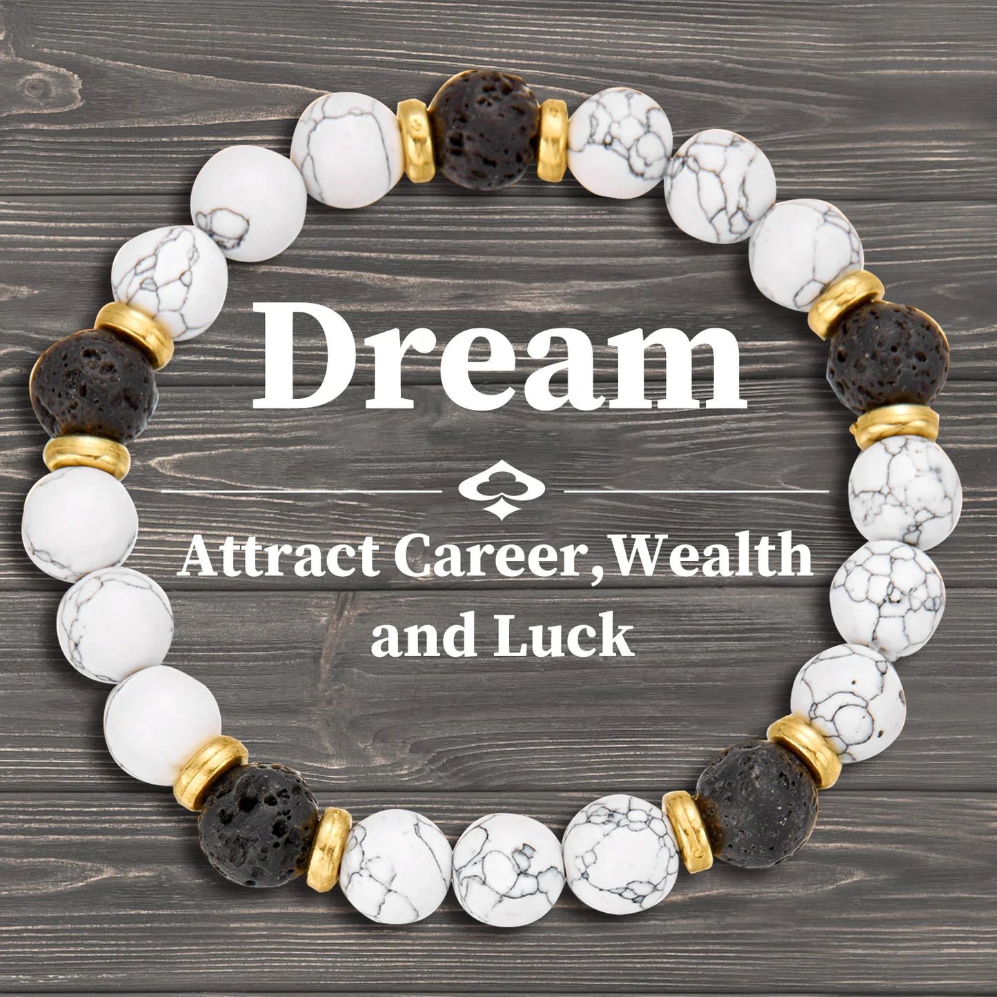 Sacred Intention Stone Bracelets – 7 Chakra Energy Alignment & Blessing Bands for Love, Protection, Luck & More
