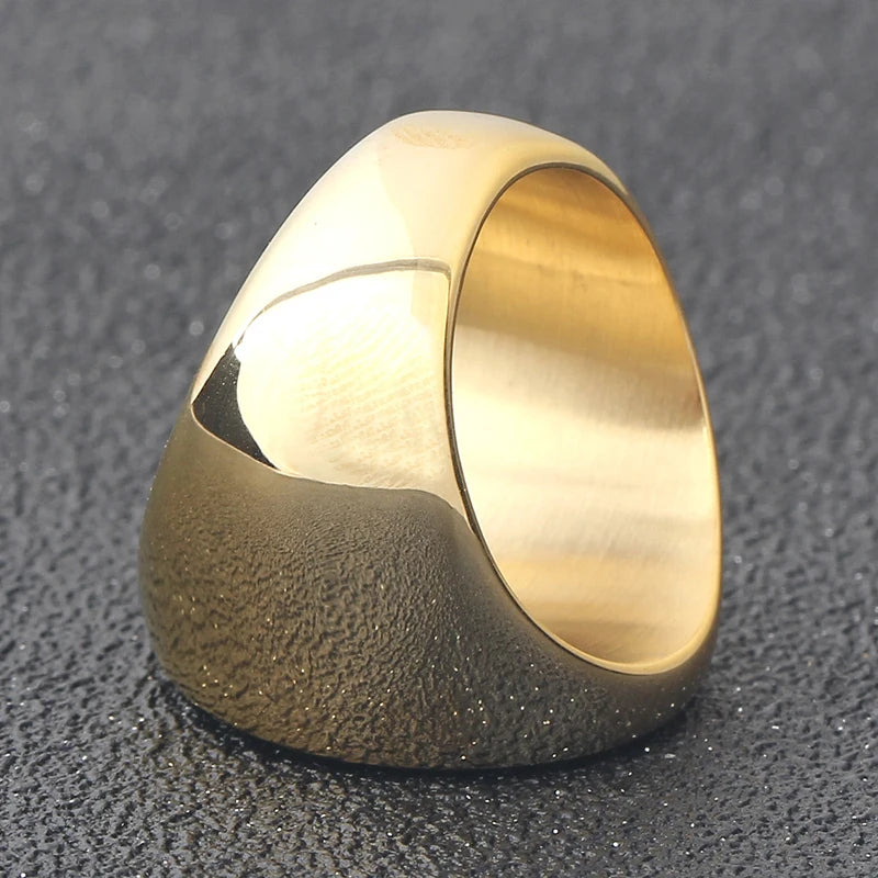 Erzulie Dantor Veve Ring – Stainless Steel Vodou Protection & Power Talisman