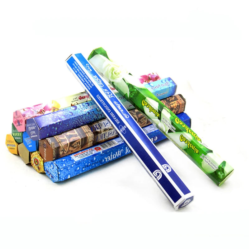20 Sticks Handmade Indian Incense – White Sage, Sandalwood, Lavender, Yoga & Meditation Scents