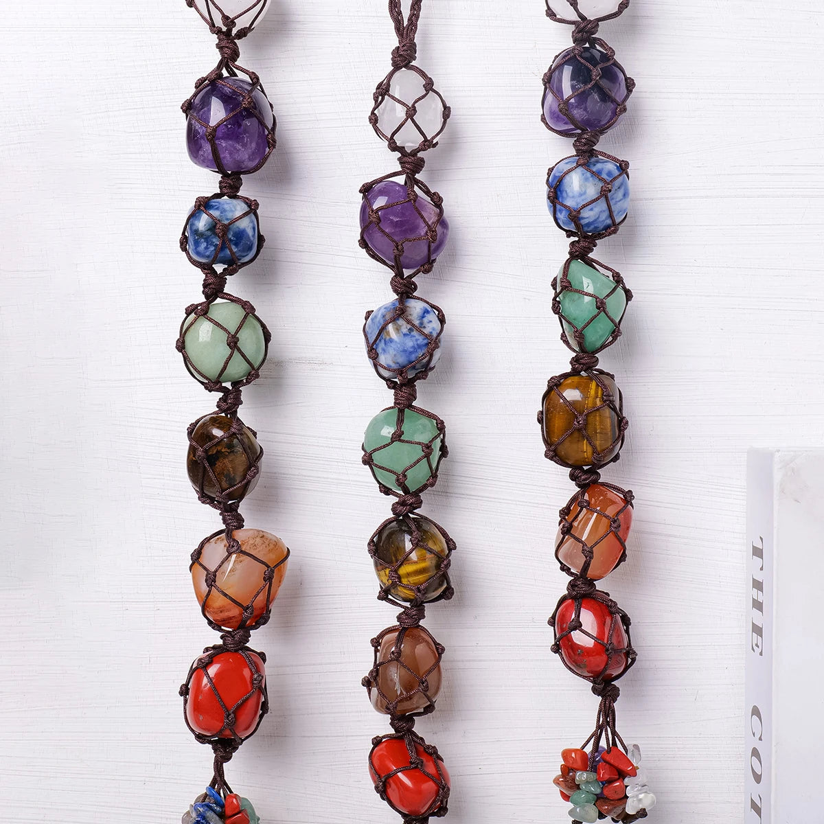 Align on the Go: Chakra Crystal Car PendantDrive with intention. Travel with energetic protection.