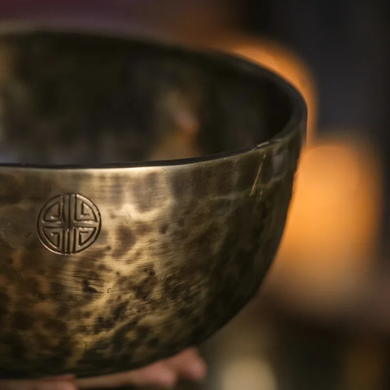 Awaken the Sacred Sound Within and Invoke Stillness — Handmade Nepal Full Moon Singing Bowl