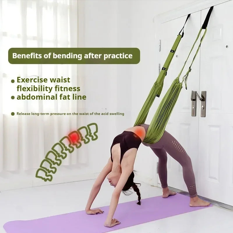 Aerial Yoga Hammock Set – Back & Leg Stretching Swing for Home Fitness