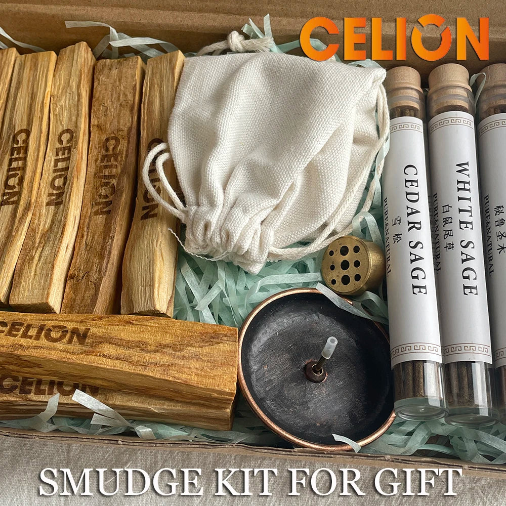 Palo Santo Smudging Set – Sacred Wood & Holder for Meditation, Cleansing, Yoga & Spiritual Healing