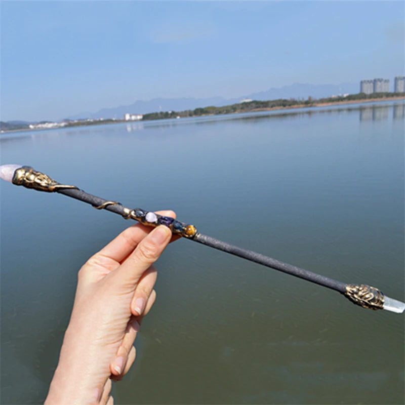 Handmade Crystal Wands – Natural Wood with Amethyst & Gemstones | Ritual, Altar, and Spell Tools