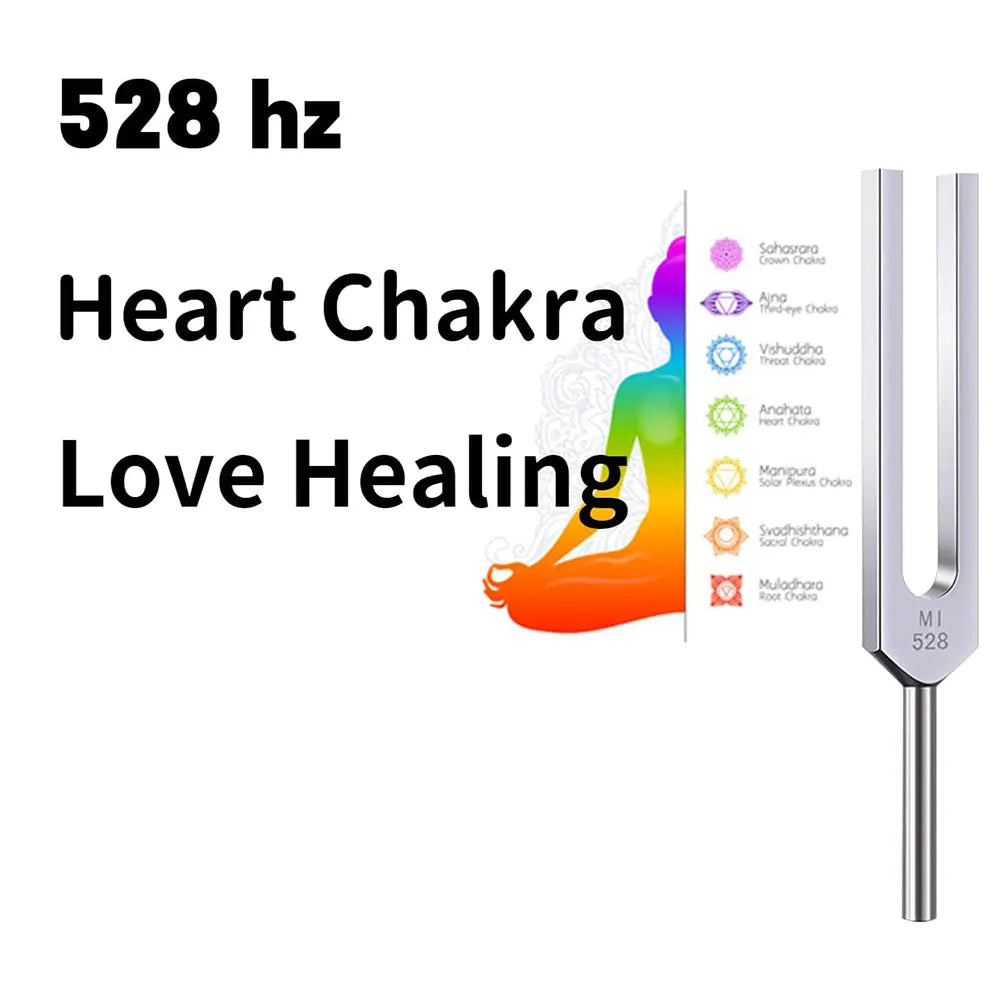528Hz DNA Repair Tuning Fork Set – Sound Healing Tool for Meditation, Chakra Alignment & Cellular Renewal