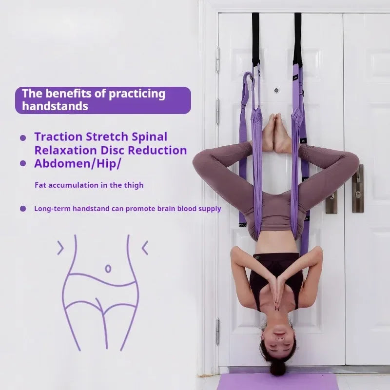 Aerial Yoga Hammock Set – Back & Leg Stretching Swing for Home Fitness