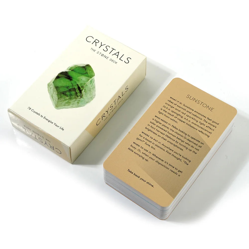 Sacred Stone Oracle – Crystal Tarot & Divination Deck