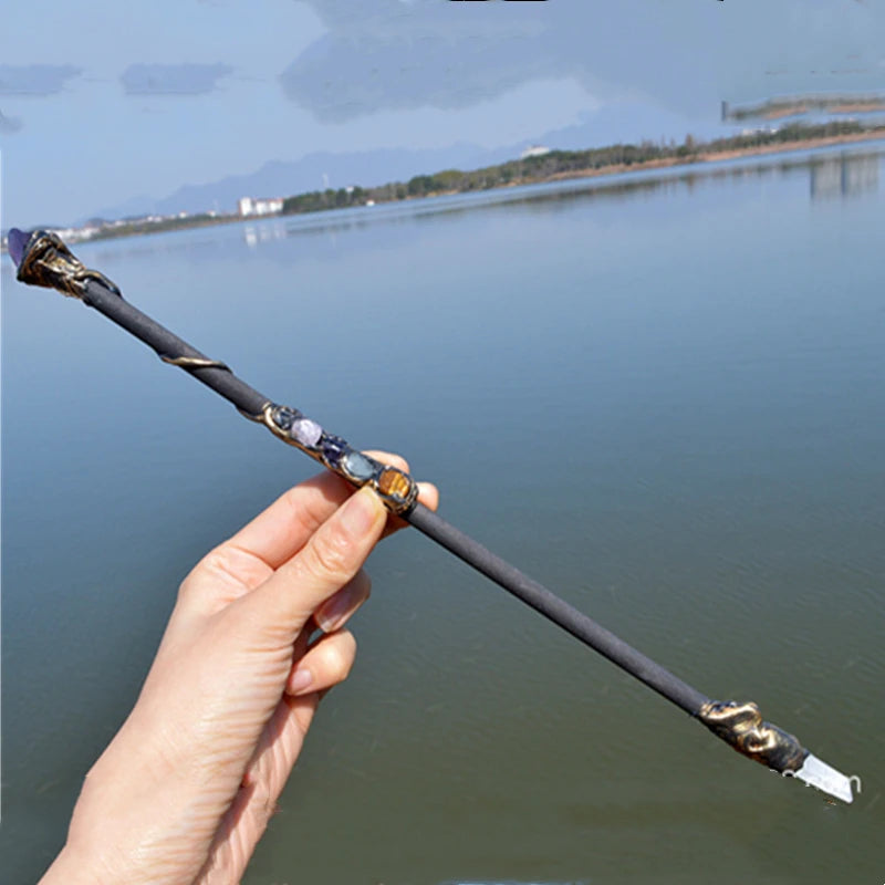 Handmade Crystal Wands – Natural Wood with Amethyst & Gemstones | Ritual, Altar, and Spell Tools