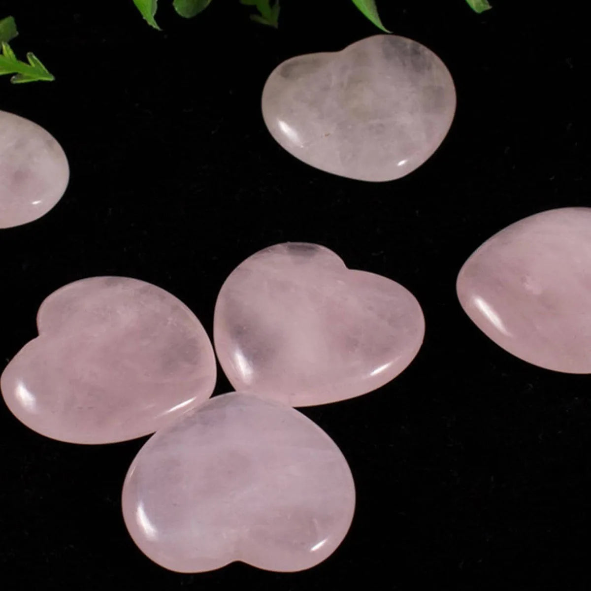 Radiant Hearts – 10-Piece Rose Quartz Gemstone Set