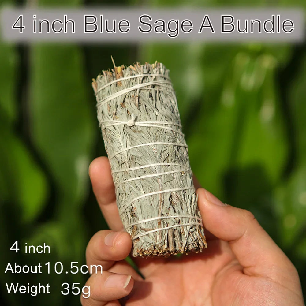 Sacred Smudge Wand & Ritual Candle Set – White Sage, Lavender, Blue Sage, Cedar, Deodar & Pine for Energy Cleansing & Blessing