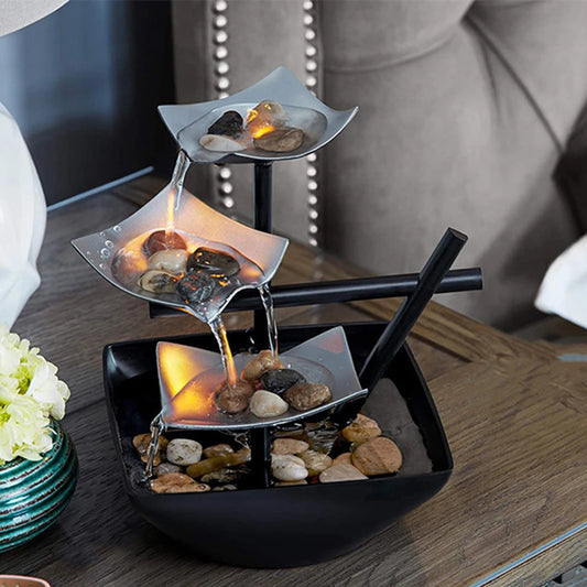 Sacred Balance – Mini Zen Sand Garden with Buddha & Healing Stones