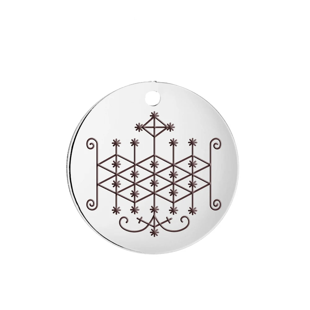 Voodoo Veve Pendant Collection | Stainless Steel Amulets of the Lwa for Protection, Love & Power