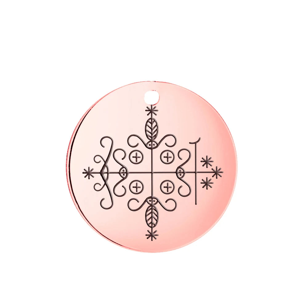Voodoo Veve Pendant Collection | Stainless Steel Amulets of the Lwa for Protection, Love & Power