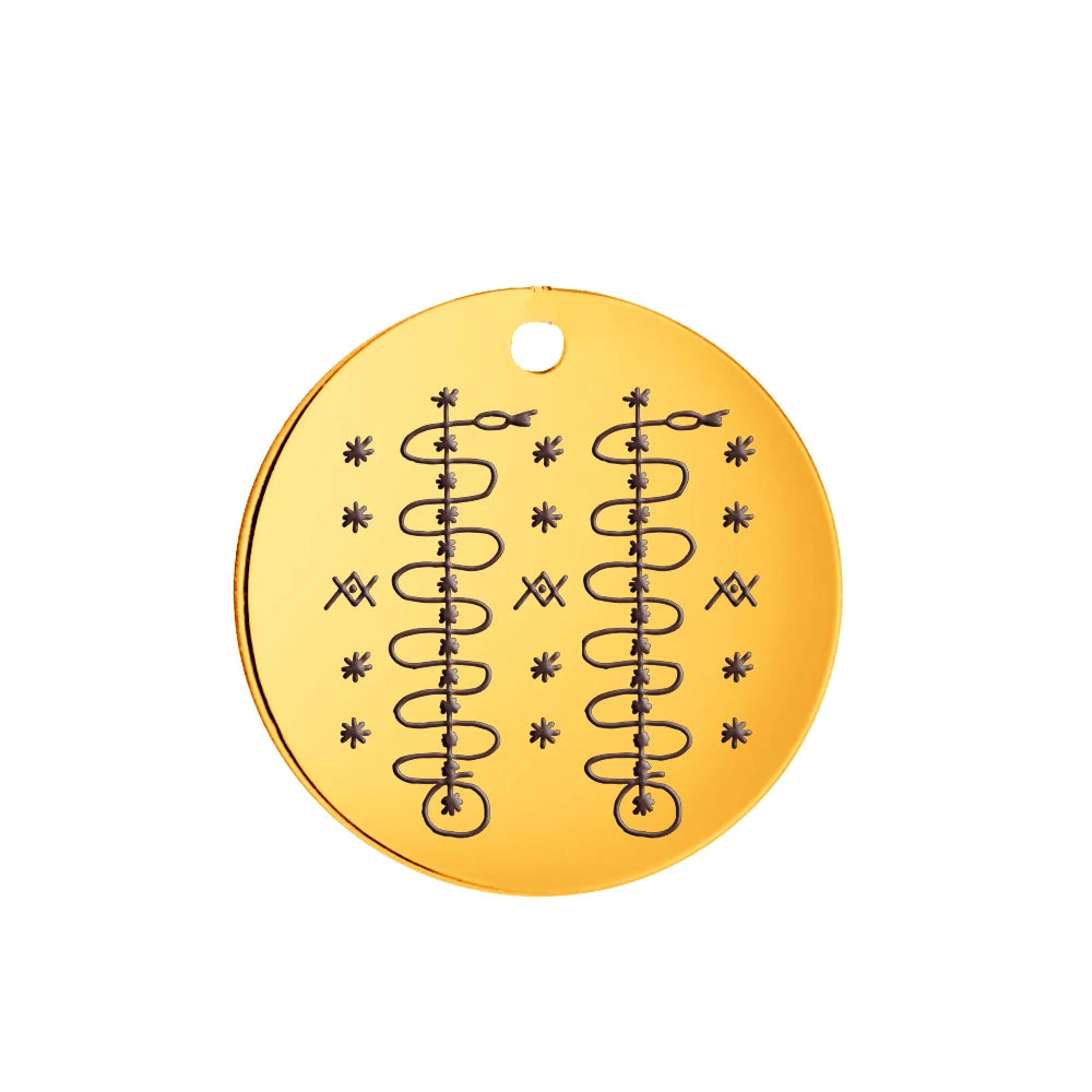 Voodoo Veve Pendant Collection | Stainless Steel Amulets of the Lwa for Protection, Love & Power