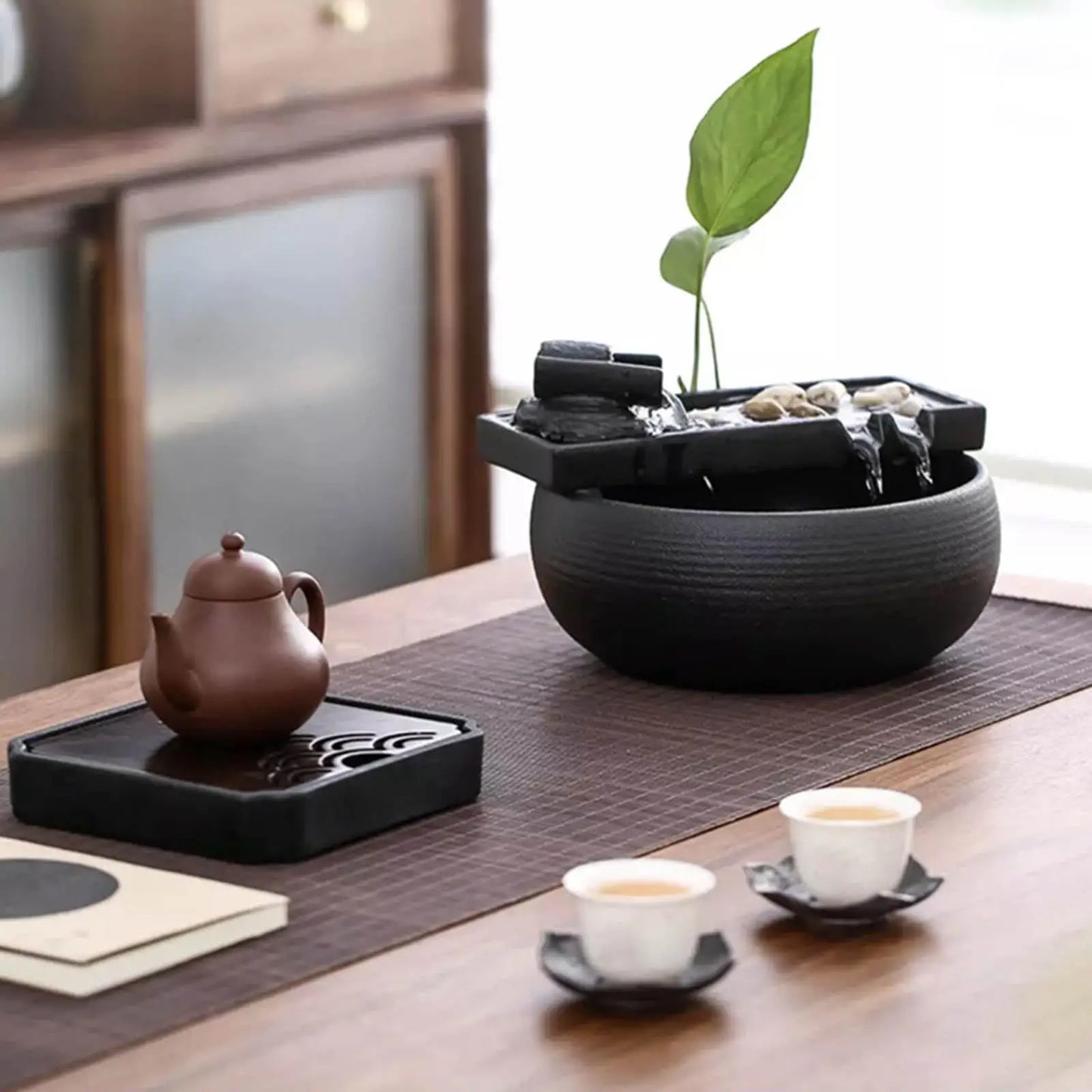 Tranquility Bowl – Minimalist Water Fountain for Zen Desks & Sacred Spaces