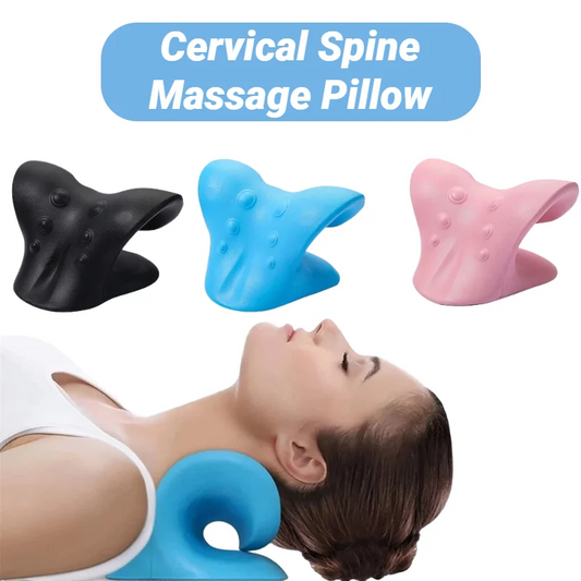 SpineAlign Neck & Shoulder Relaxer – Cervical Traction Pillow for Posture Correction & Energy Flow