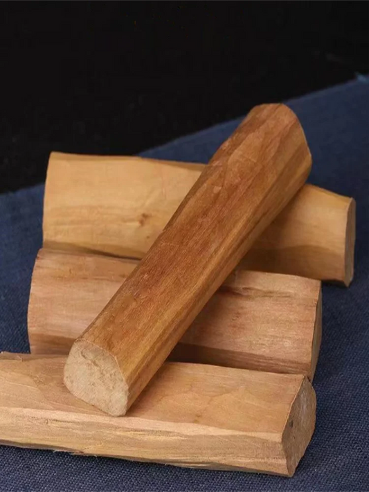 Sacred Sandalwood Segments – Natural Aromatherapy Logs for Car Charms, Meditation Beads & Energy Clearing