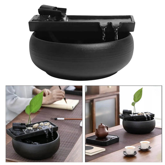 Tranquility Bowl – Minimalist Water Fountain for Zen Desks & Sacred Spaces
